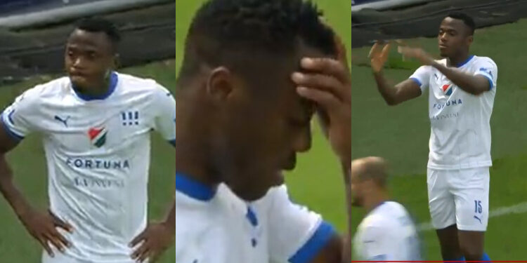 VIDEO: Black Stars defender Patrick Kpozo scores own goal in FC Banik Ostrava defeat to Slovan Liberec