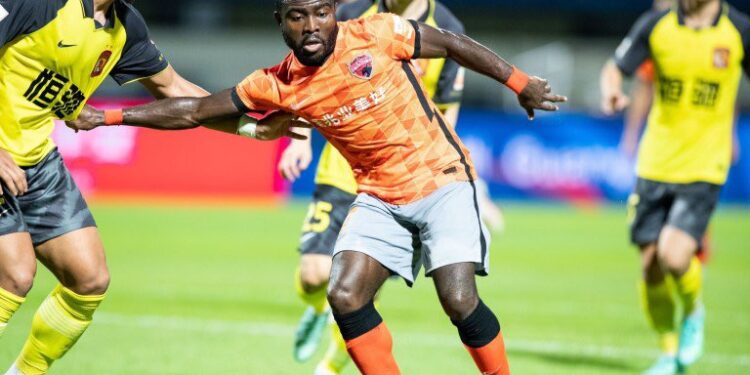 Frank Acheampong scores in Shenzhen defeat to Wuhan Three Towns