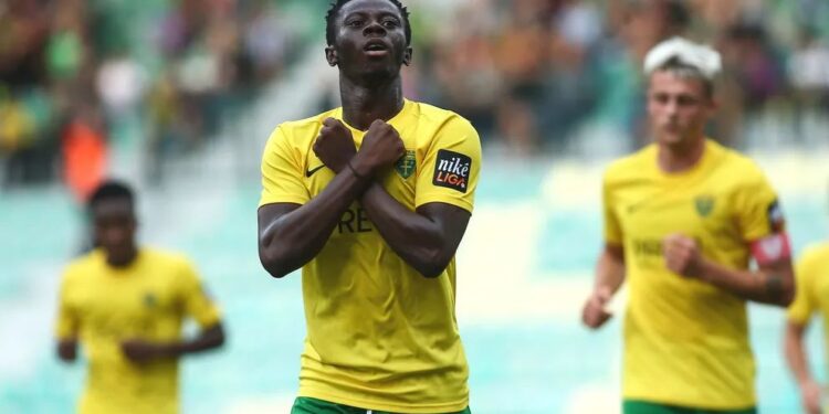 Ghanaian forward Henry Addo thanks teammates for brace in first league game of the season