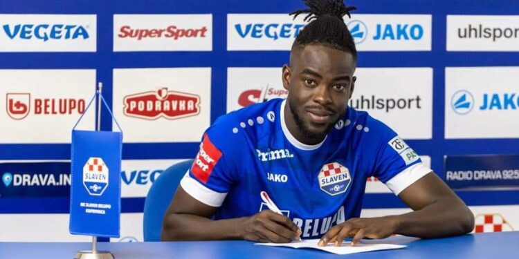 Ghanaian midfielder Michael Agbekpornu joins Croatian side NK Slaven Belupo