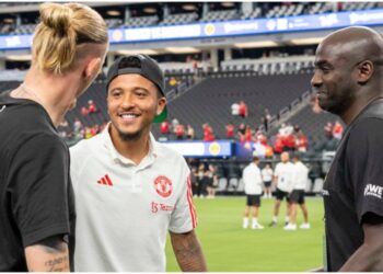 Former Black Stars coach Otto Addo reunites with Erling Haaland, Jadon Sancho in Las Vegas