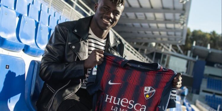 Spanish side SD Huesca extend Ghana’s Samuel Obeng Gyabaa’s loan deal