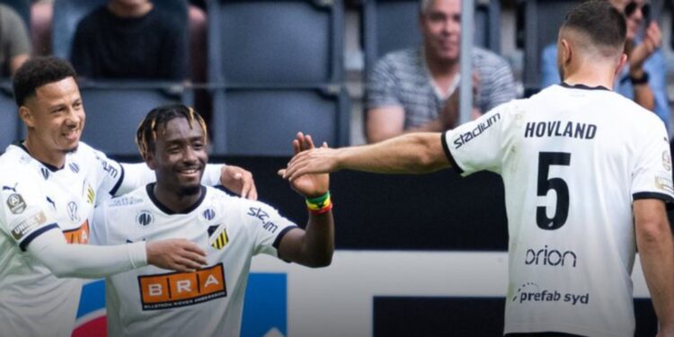 Ghanaian forward Ibrahim Sadiq nets winner for Hacken at AIK on his injury return