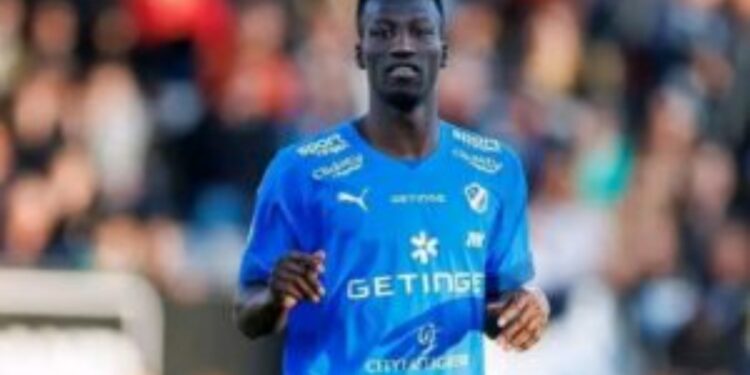 Video: Watch Ghanaian forward Naeem Mohammed’s second goal for Halmstads in Sweden