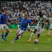 Ghana forward Kwabena Owusu reacts after Ferencvaros Champions League exit