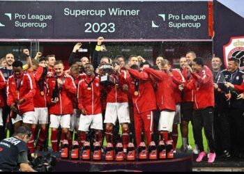 Ghanaian forward Christopher Scott over the moon after winning Belgium Super Cup with Royal Antwerp