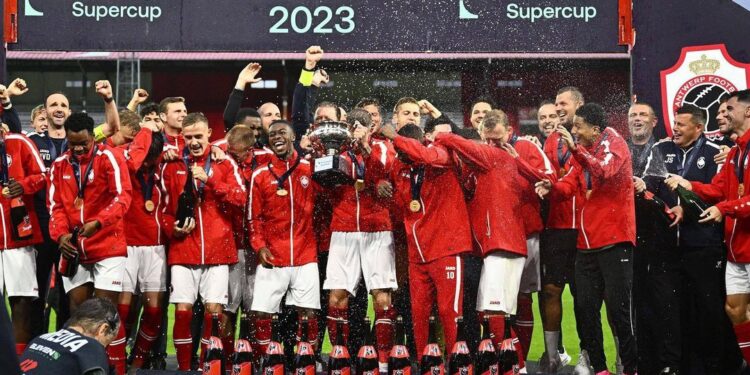 Ghanaian forward Christopher Scott over the moon after winning Belgium Super Cup with Royal Antwerp