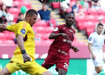 Ghanaian forward Joel Fameyeh grabs second League goal against former club for Rubin Kazan in Russia