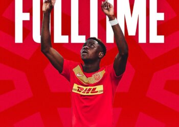 Ghanaian forward Ibrahim Osman scores for Nordsjaelland in win over AGF Aarhus