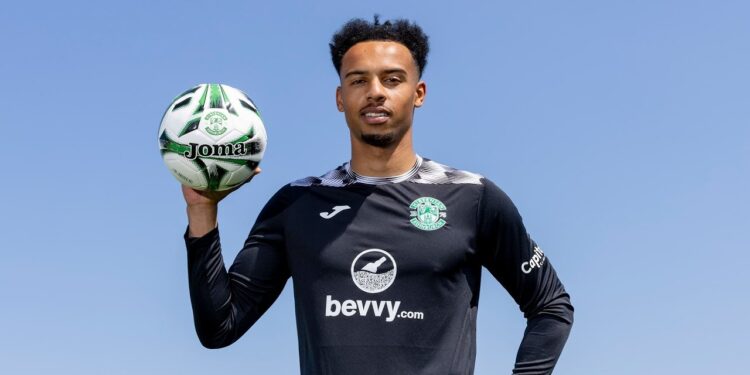 Ghanaian goalkeeper Jojo Wollacott’s Hibernian debut ends in heavy defeat