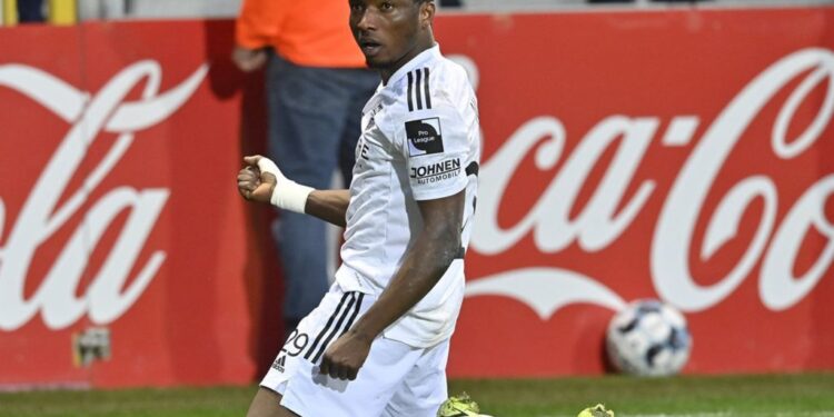 Ghanaian youngster Isaac Nuhu scores a scorcher for KAS Eupen against Stade de Reims [Watch Video]