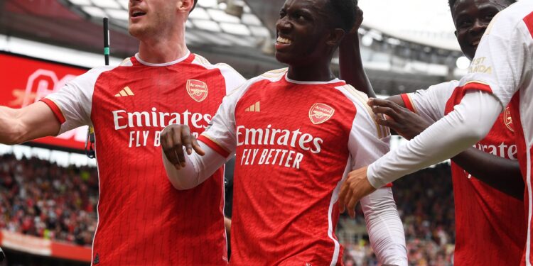 Ghana target Eddie Nketiah scores for Arsenal against Fulham