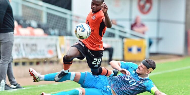 Video: Watch Ghanaian midfielder Mathew Anim Cudjoe’s exquisite strike for Dundee United against Dunfermline