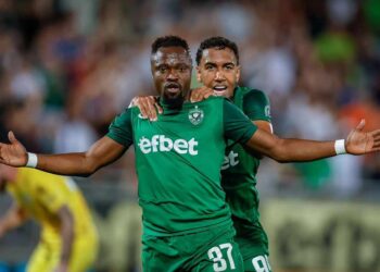 VIDEO: Watch Ghanaian forward Bernard Tekpetey’s stupendous brace for Ludogorets against Astana