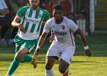 Ghanaian striker Ibrahim Tanko scores in FK Javor’s draw with Cukaricki in Serbia