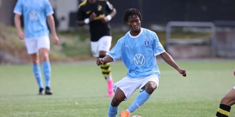 Video: Watch Ghanaian youngster Banabas Tagoe’s first goal for Malmö at home to Helsingborg