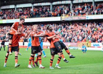 Ghanaian midfielder Mathew Anim Cudjoe scores to rescue Dundee United from defeat