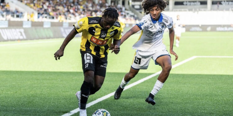 Ghanaian forward Ibrahim Sadiq shines, scores fifth league goal in BK Hacken’s comeback win against Sirius