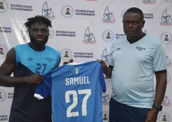 Nigerian club Rivers United announces striker Samuel Antwi’s signing from King Faisal