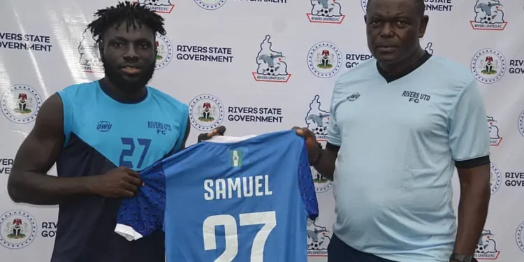 Nigerian club Rivers United announces striker Samuel Antwi’s signing from King Faisal