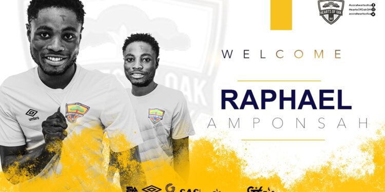 OFFICAIL: Hearts of Oak announce signing of Raphael Amponsah from Asekem FC