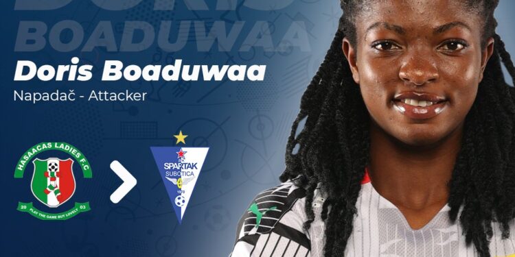 Doris Boaduwaa: Black Queens striker completes Spartak Subotica transfer