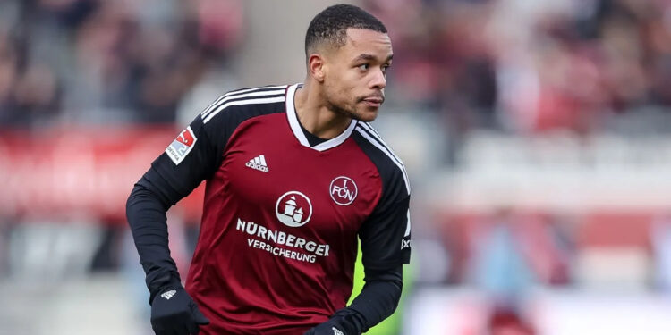 Ghanaian defender Jan Gyamerah scores in FC Nurnberg win over SV Wehen Wiesbaden in German Bundesliga 2