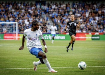 Ghanaian forward Christopher Bonsu Baah reacts to Genk’s ‘important away win’