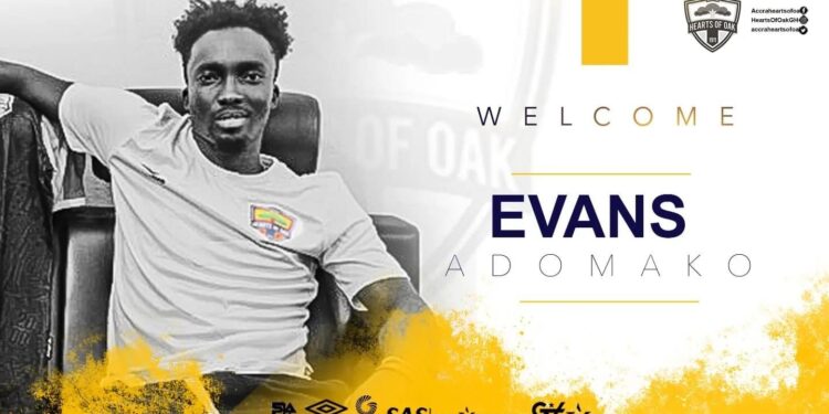 OFFICIAL: Hearts confirm signing of Evans Adomako