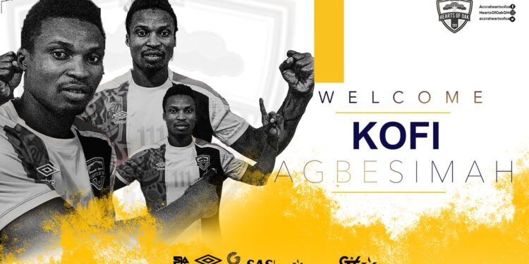 OFFICIAL: Hearts of Oak announce signing of former Bechem United captain Kofi Agbesimah