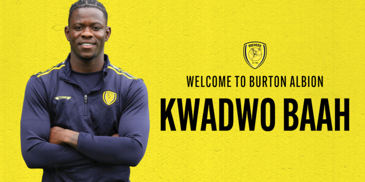 English League One side Burton Albion announce signing on Kwadwo Baah