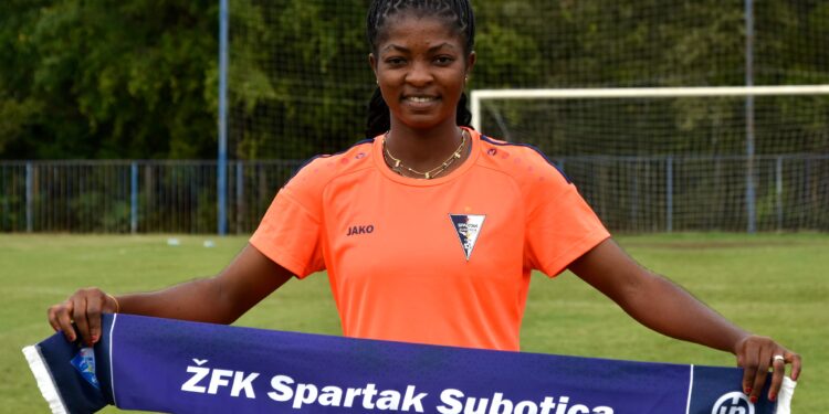 Doris Boaduwaa: Black Queens forward unveiled by Serbian club ŽFK Spartak Subotica