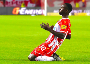 Black Stars winger Osman Bukari delighted to score in Red Star Belgrade big win against Spartak Subotica