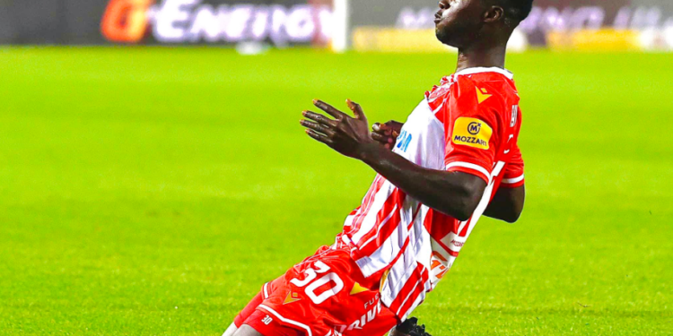 Black Stars winger Osman Bukari delighted to score in Red Star Belgrade big win against Spartak Subotica