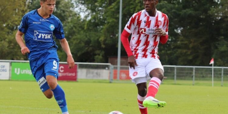Ghanaian youngster Eugene Amankwah scores on Aalborg BK debut against Silkeborg 