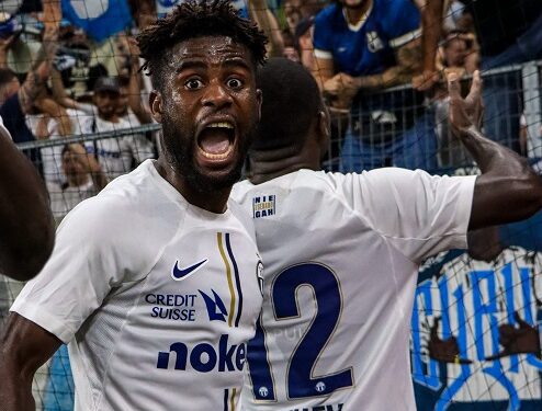 Afriyie Barnieh reacts after bagging brace in FC Zurich win over FC Lugano in Switzerland