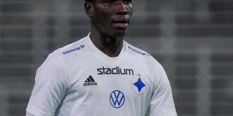 Ghanaian teen Kojo Peprah Oppong on trials at GIF Sundsvall