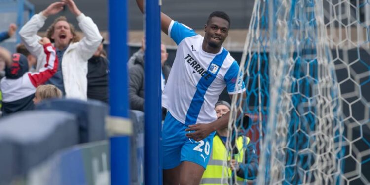 Ghanaian forward Emile Acquah wins Man-Of-The-Match in Barrow’s draw at Accrington