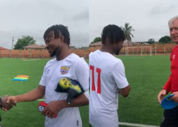 Video: Abdul Aziz Nurudeen makes triumphant return to Hearts of Oak squad for pre-season training after long Injury absence