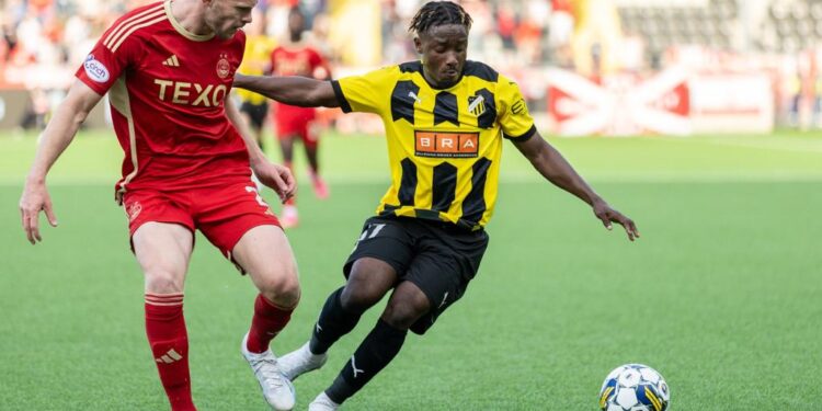 Ghanaian forward Ibrahim Sadiq scores, provides assist in BK Hacken home draw