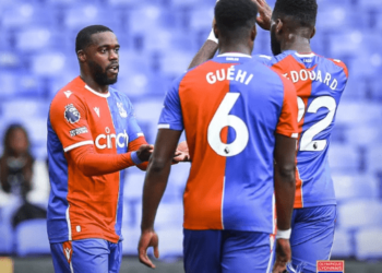 Video: Ghana’s Jeffrey Schlupp scores a powerful header in Crystal Palace’s pre-season win over Lyon