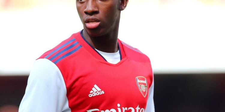 Ghana target Eddie Nketiah scores for Arsenal against Monaco