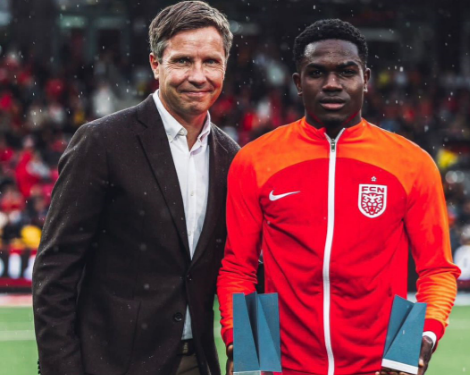 Ghanaian attacker Ernest Nuamah named Superliga Player of the Month for July