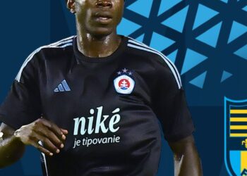 Ghanaian attacker Sharani Zuberu scores to propel Slovan Bratislava to UEFA Champions League playoffs