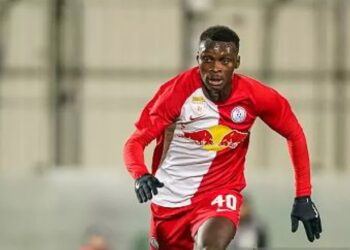 Ghanaian teen Sampson Baidoo on target for Red Bull Salzburg against Inter Milan
