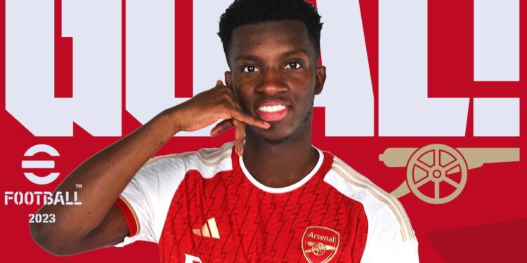 Eddie Nketiah scores in Arsenal’s Premier League opener win over Nottingham Forest
