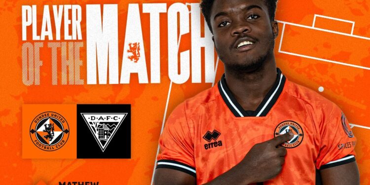 Ghana midfielder Matthew Anim Cudjoe named Man-Of-The-Match in Dundee United’s stalemate in Scotland