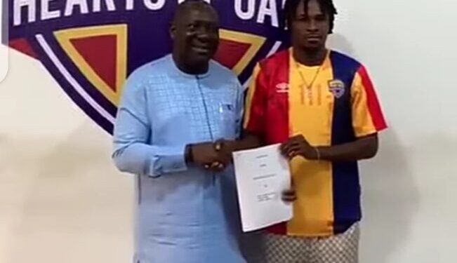 VIDEO: Watch how Hearts of Oak unveiled new signing Michael Ampadu