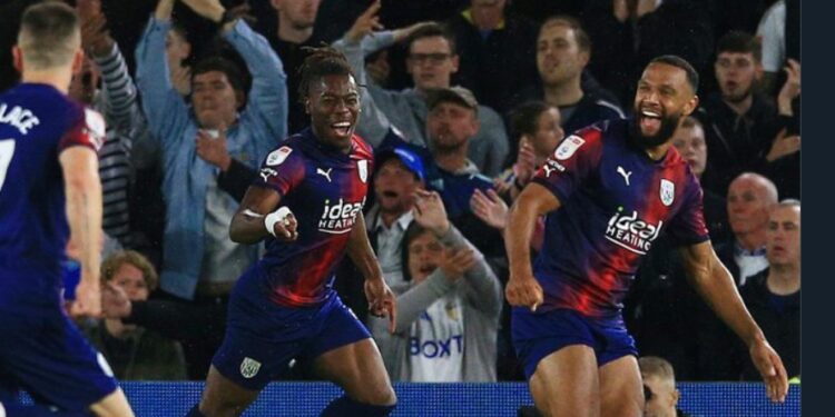 Ghanaian forward Brandon Thomas-Asante grabs first goal of the season in West Brom’s away draw at Leeds