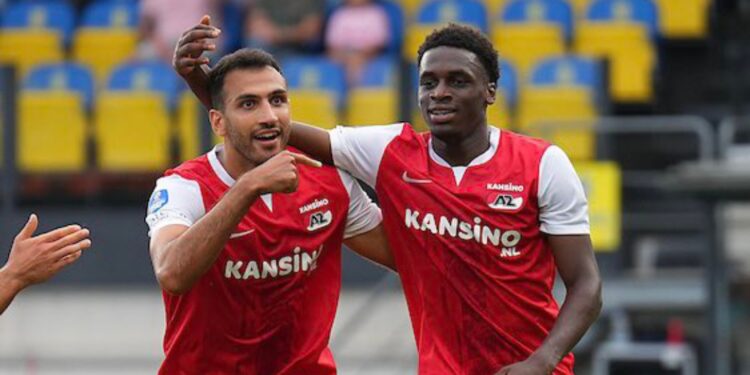 Ghanaian young forward Ernest Poku bags two assists in AZ Alkmaar’s win at Waalwijk